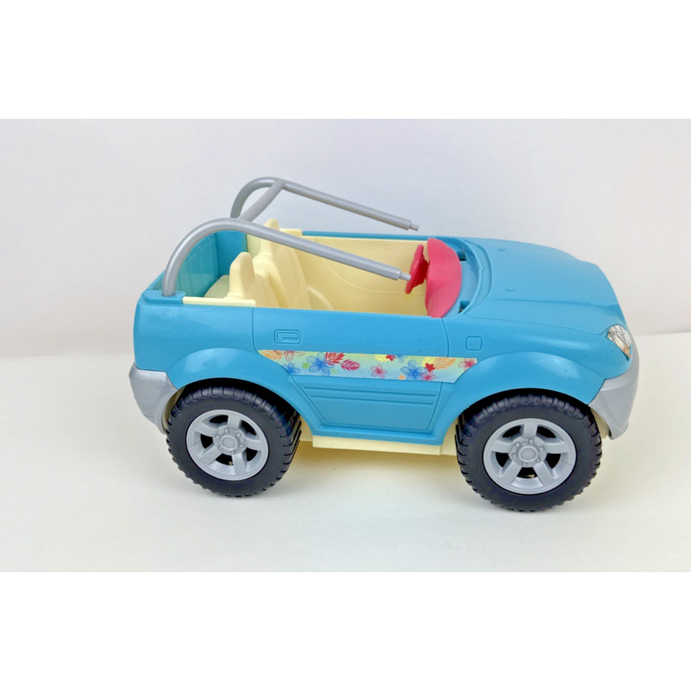 Barbie 2005  Blue Beach Cruiser Jeep Mattel